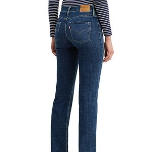 Levi's 314 Shaping Straight Dark Denim Jeans